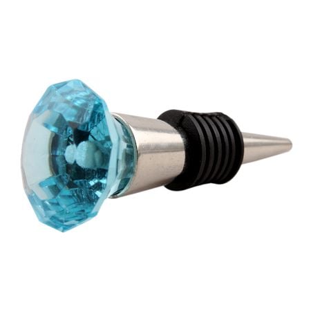 Sea Green Diamond Wine Stopper
